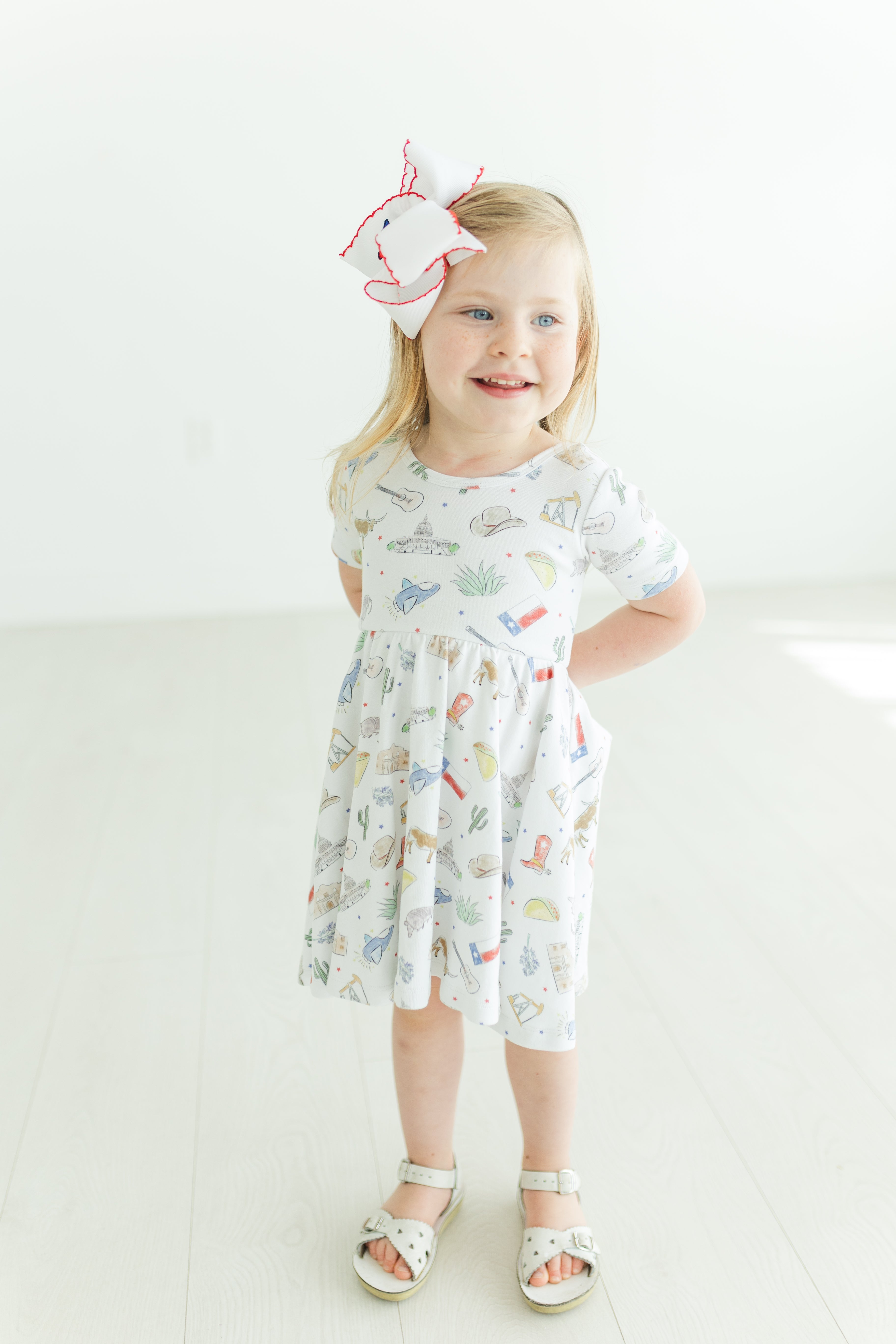 Texas Kids Organic Cotton Twirl Dress