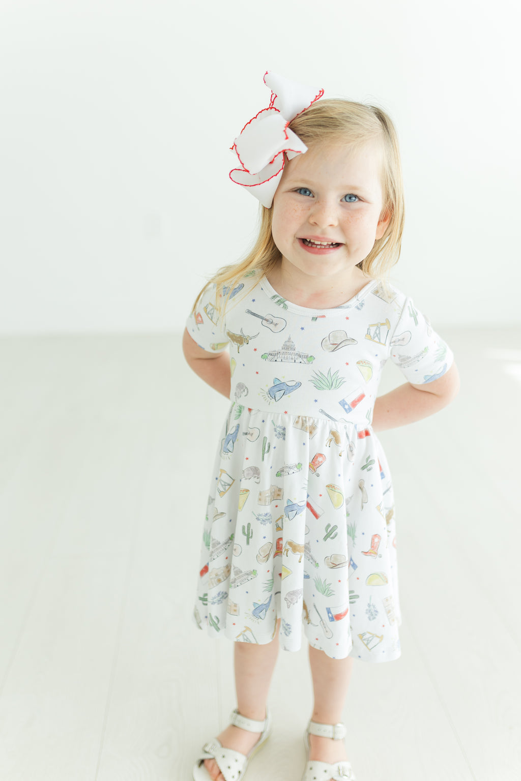 Texas Kids Organic Cotton Twirl Dress