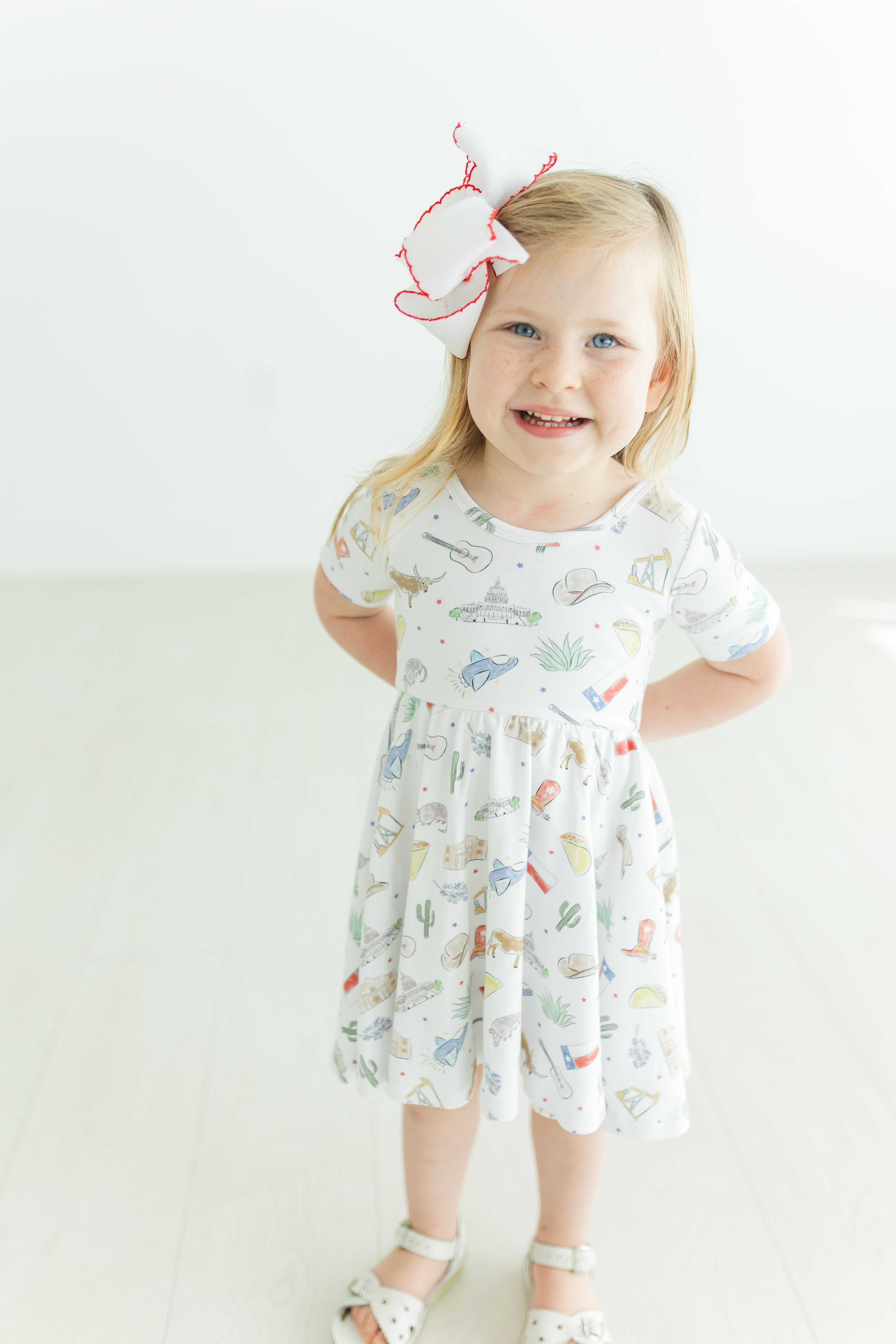 Texas Kids Organic Cotton Twirl Dress
