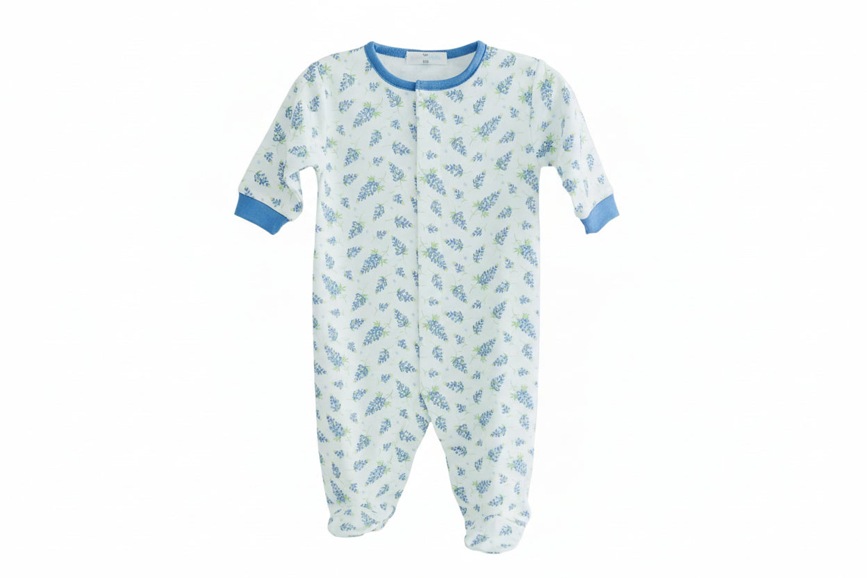 BOYS BLUEBONNET SNAP FOOTIE