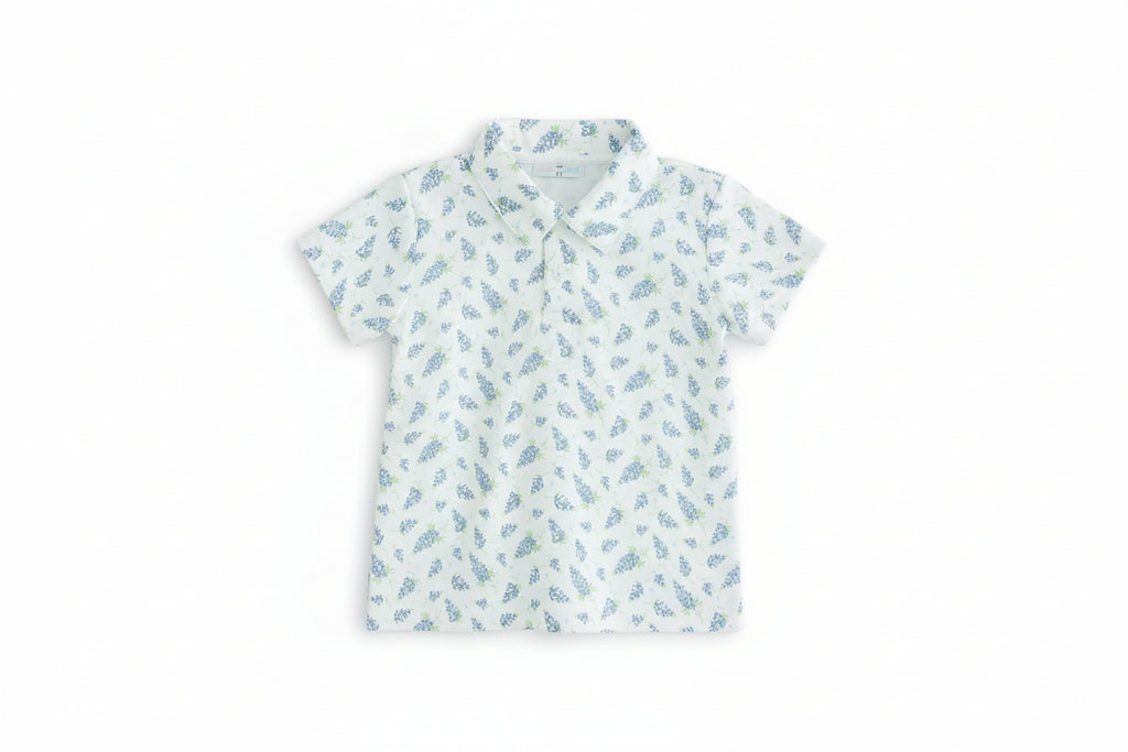 BOYS BLUEBONNET COLLARED SHIRT
