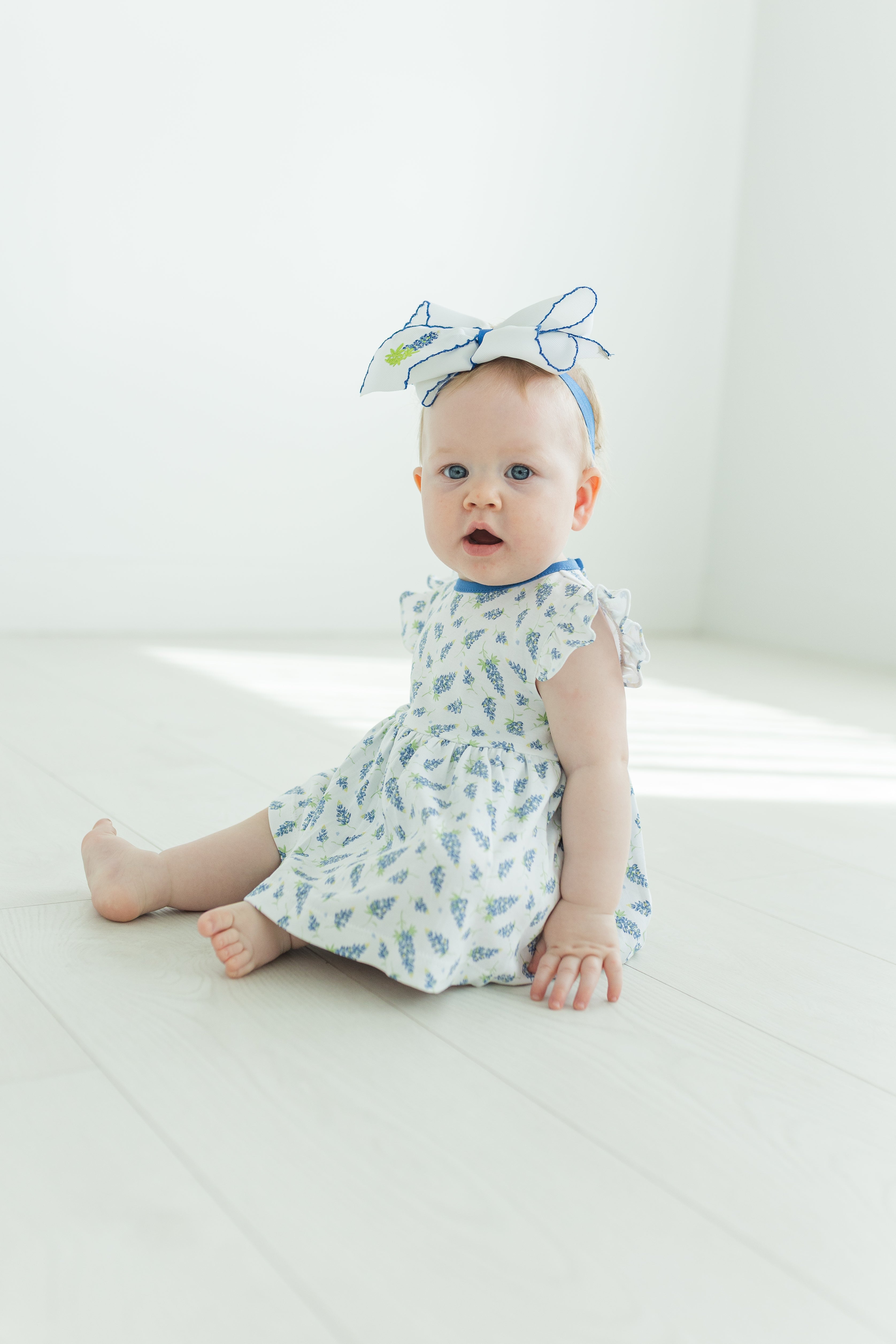 GIRLS BLUEBONNET BUBBLE DRESS