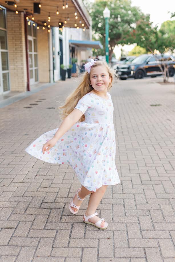 Happy Birthday Organic Cotton Twirl Dress