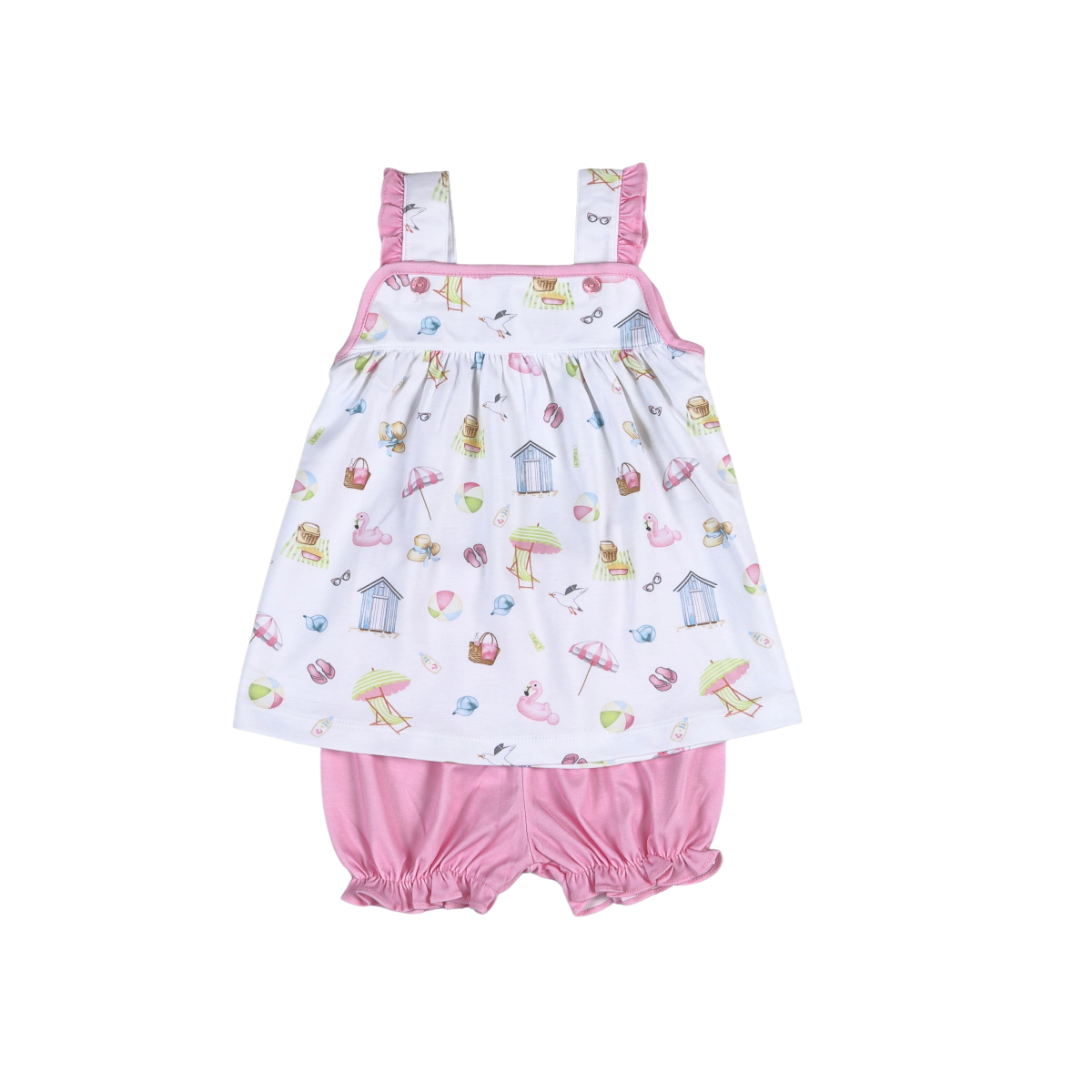 Sandy Toes Pink Bloomer Set