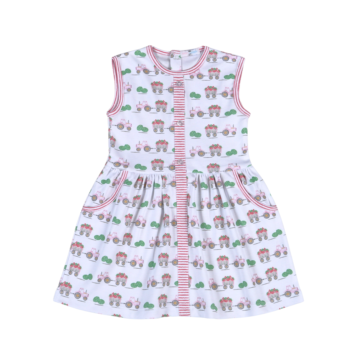 Tractors and Melons Pink Dress