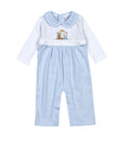 Blue Holy Night Hand Embroidered Romper