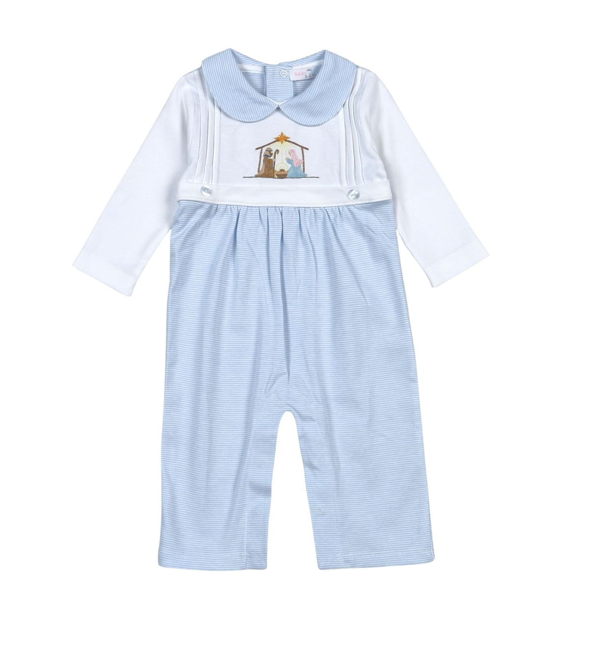 Blue Holy Night Hand Embroidered Romper