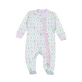 Pink Holy Night Zipper Footie