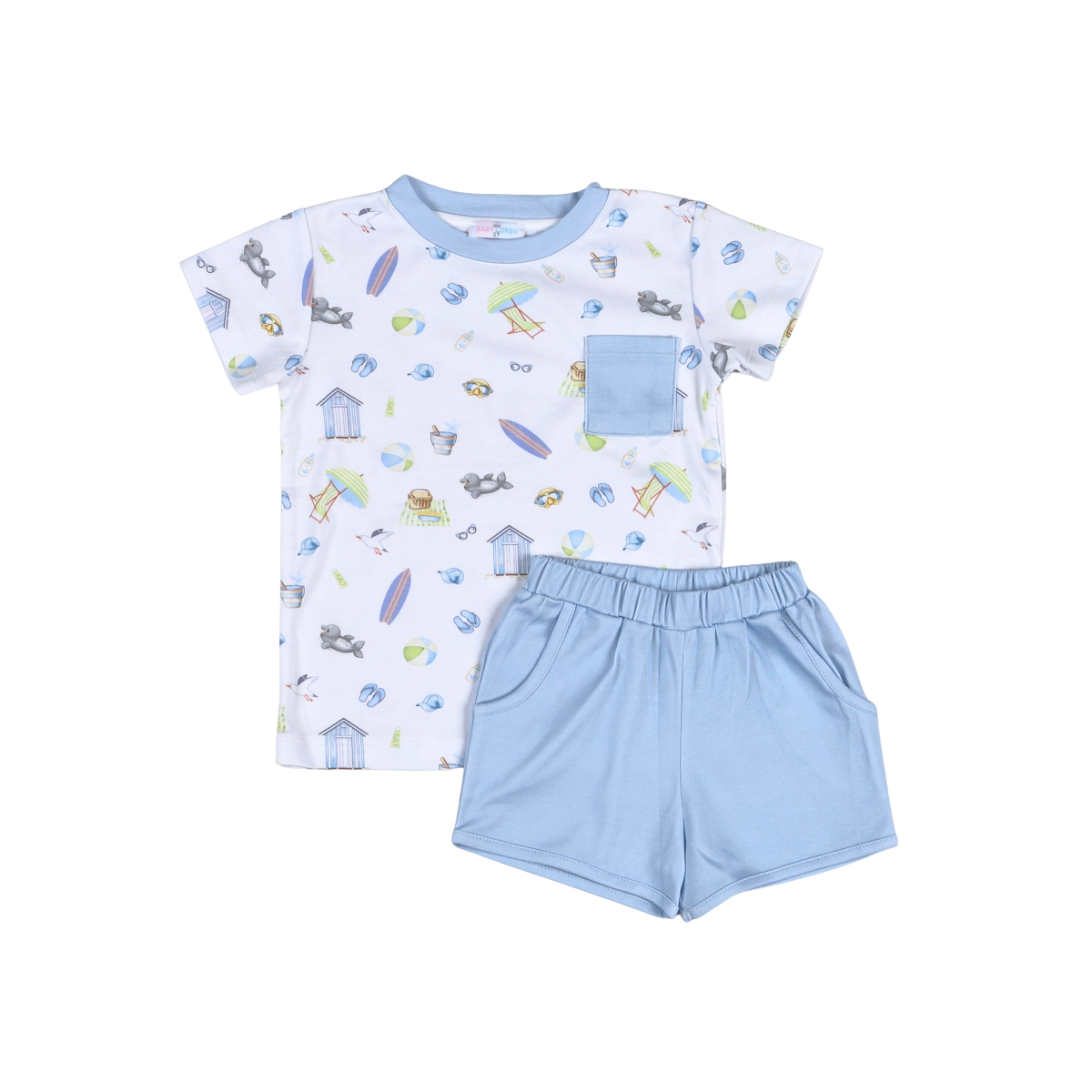 Sandy Toes Blue Short Set