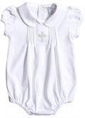 Girls Holy Cross Hand Embroidered Bubble