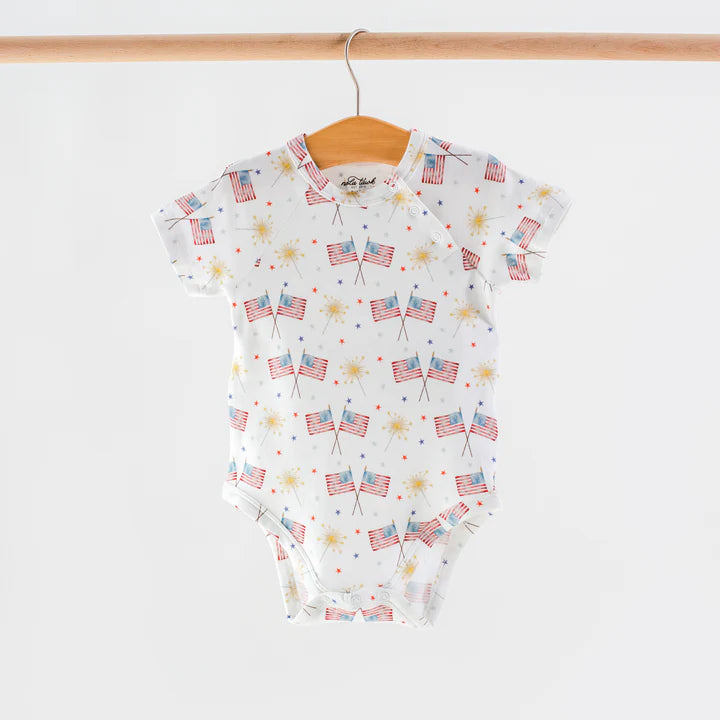 Patriotic Parade Organic Cotton Onesie