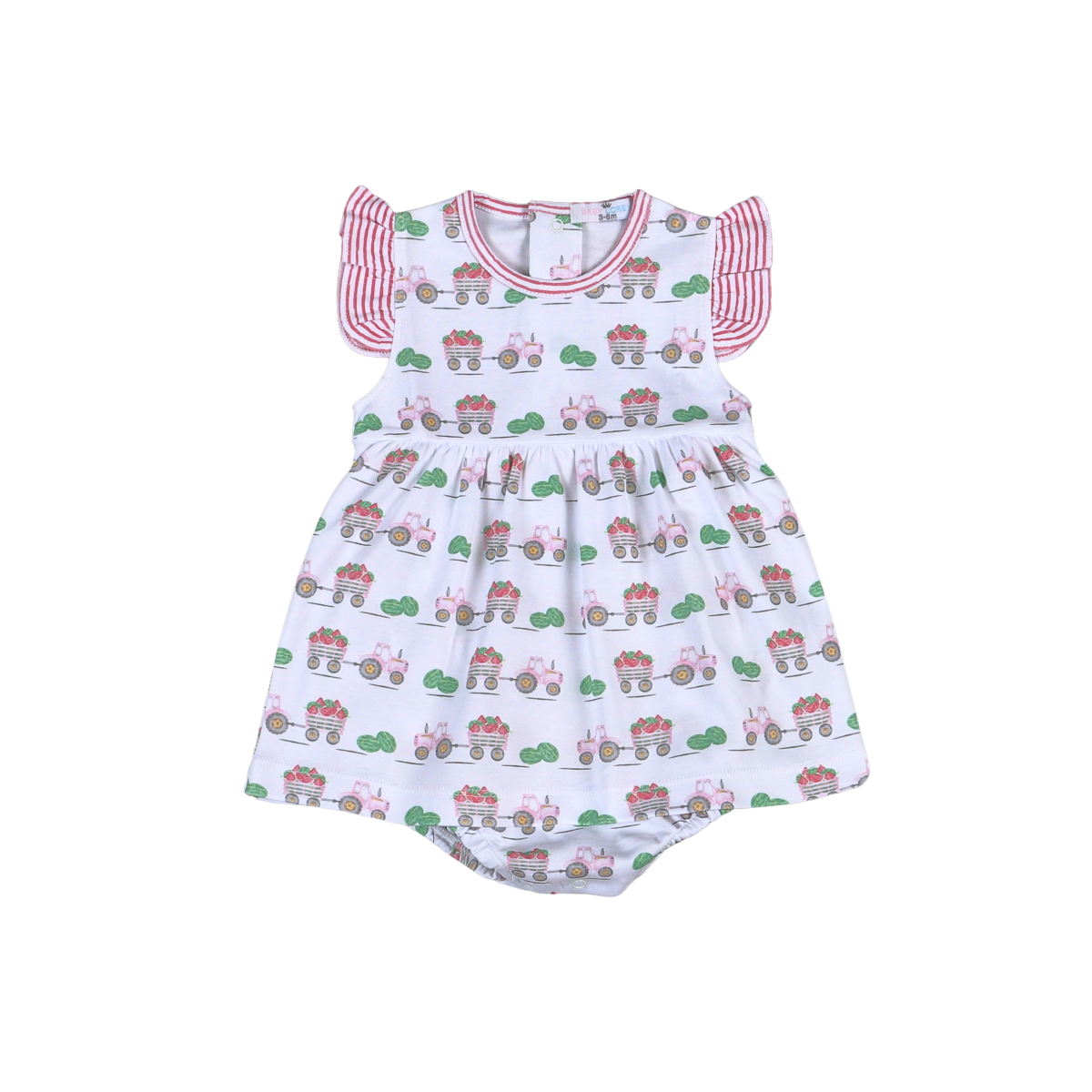 Tractors and Melons Pink Bubble Dress