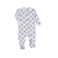 Teddy Bear Blue Zipper Footie
