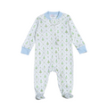 Blue Holy Night Zipper Footie