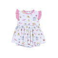 Sandy Toes Pink Bubble Dress