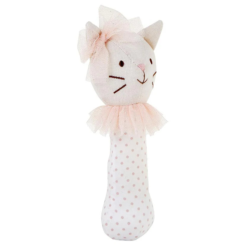 Stephan Baby Post Rattle- Cat