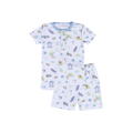 Sandy Toes Blue Two Pcs Pjs Set Tight Fitting