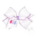 Medium Grosgrain Bows with Moonstitch Edge and Peeps Embroidery