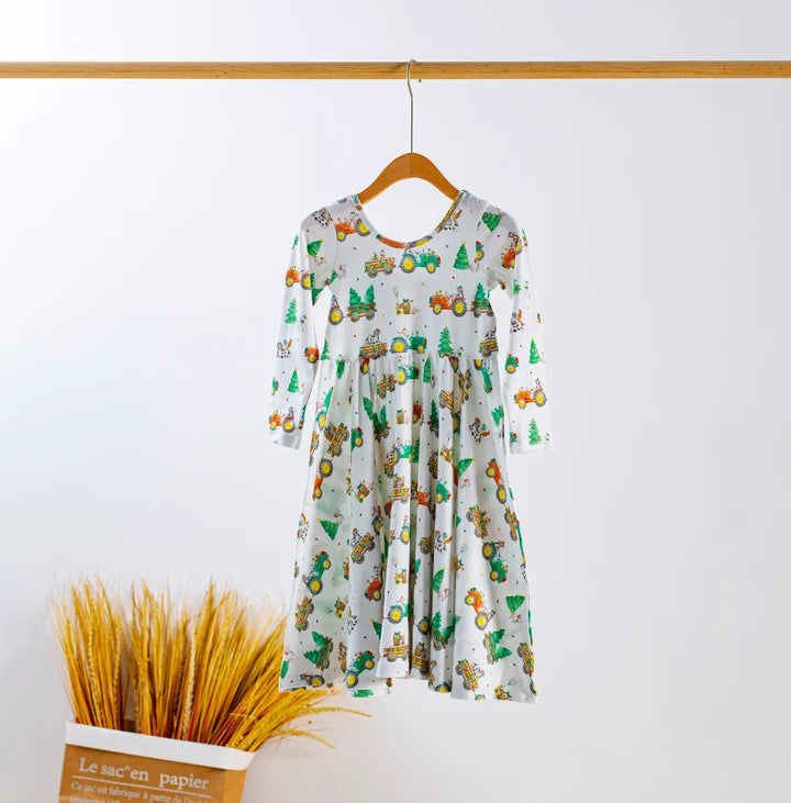 Moo-y Christmas Organic Cotton Dress