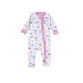 Sandy Toes Pink Zipper Footie