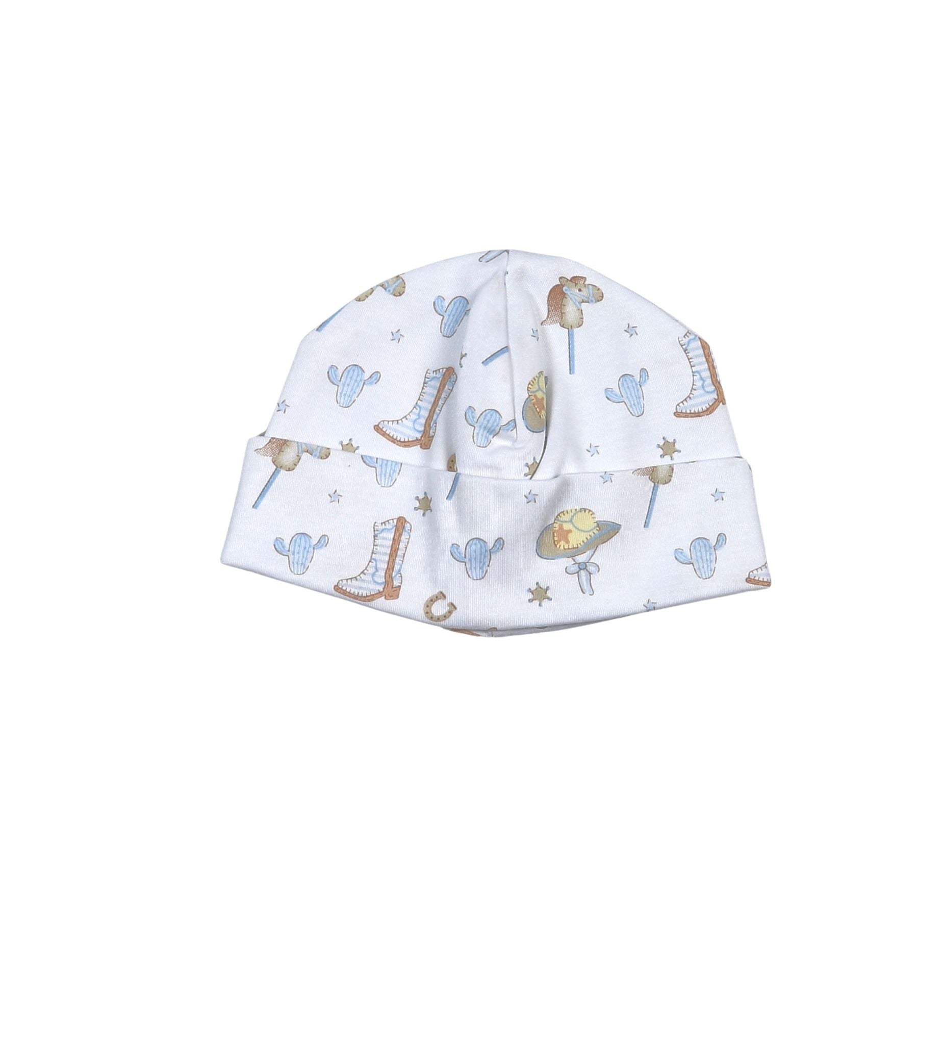 Blue Howdy Baby Hat