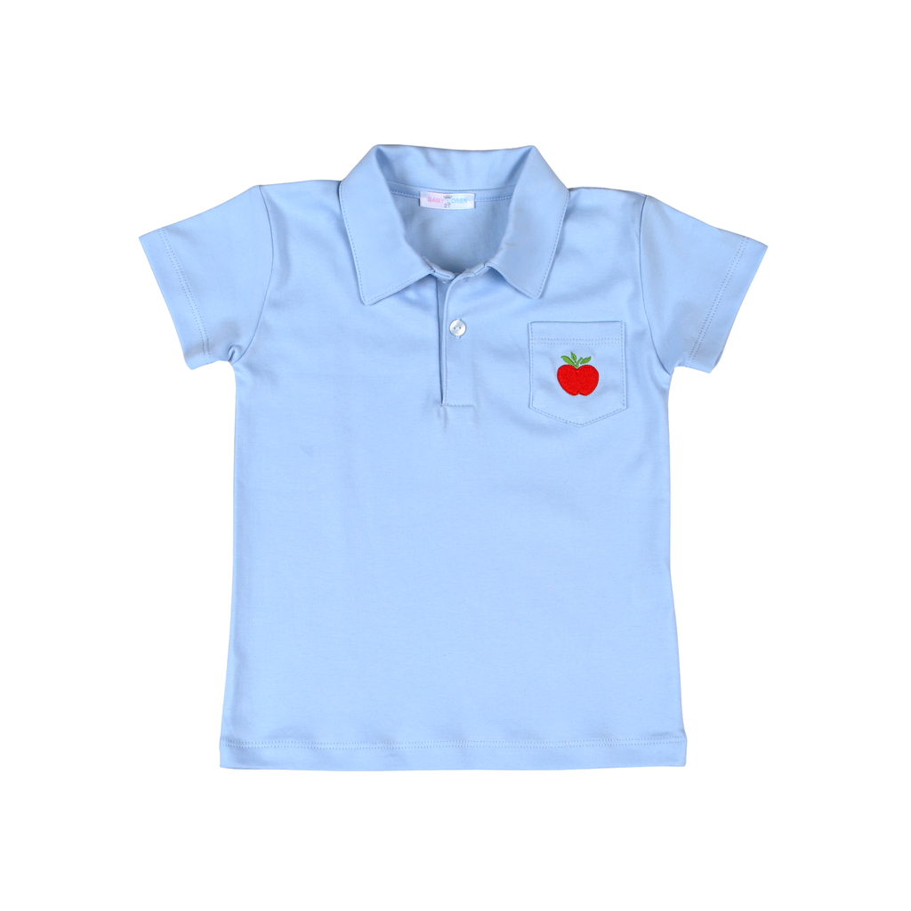 Back to School Blue Pima Polo
